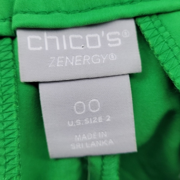 Chico Womens Zenergy CHIC360 Emerald Tropic Shorts Size 2 - Picture 8 of 12